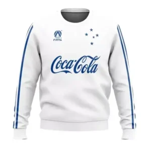 Moletom Time de Futebol Mineiro Cruzeiro BRANCO